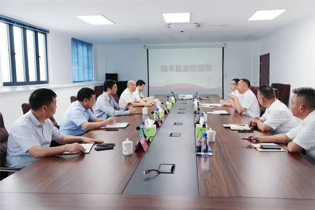 ug环球集团党委书记、董事长章朝阳赴瑞丰盐业公司 徐州盐业公司调研